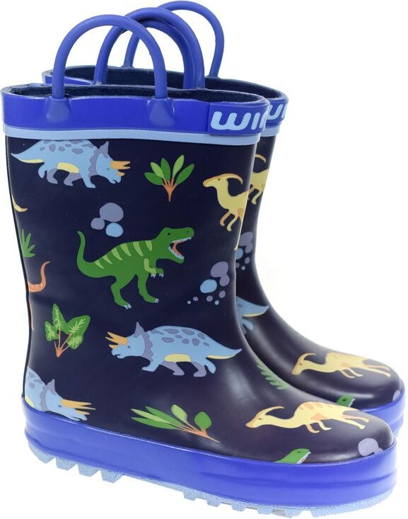 JOHN-C Detské modré gumáky DINO 21-27