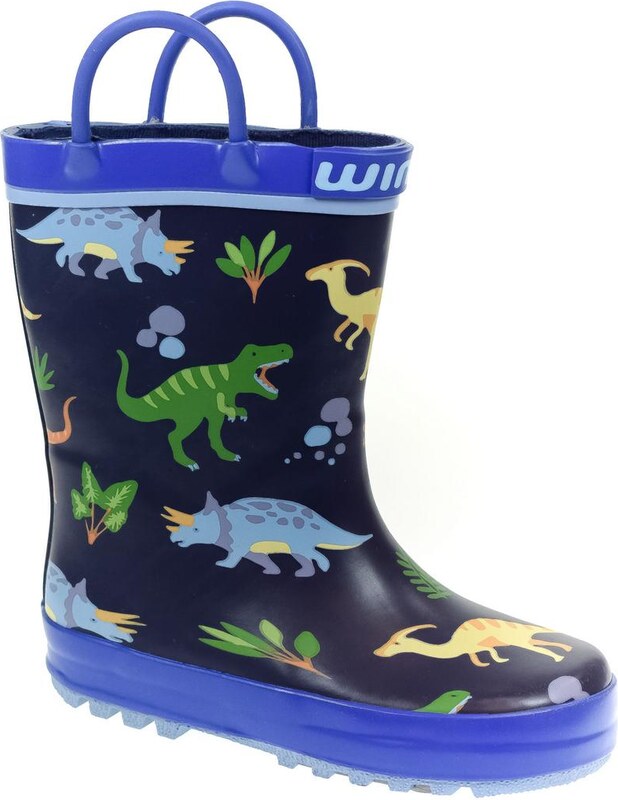 JOHN-C Detské modré gumáky DINO 21-27