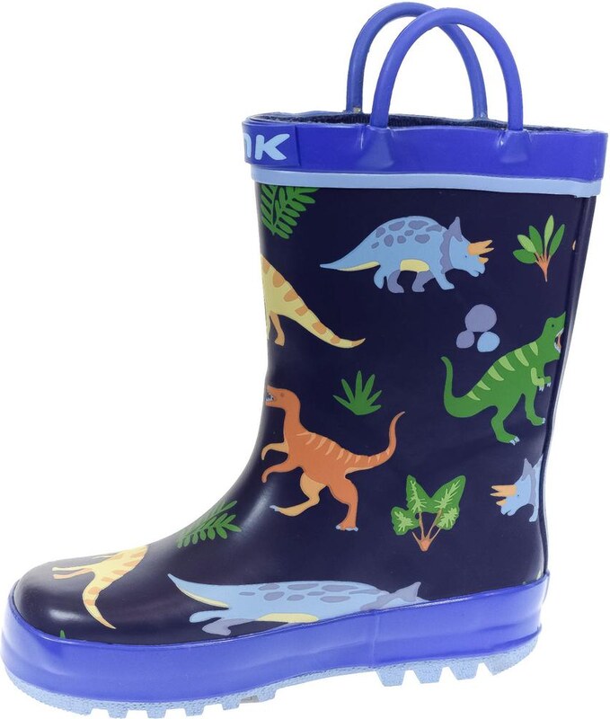 JOHN-C Detské modré gumáky DINO 21-27
