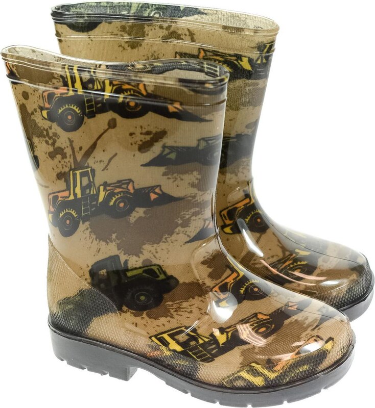 JOHN-C Detské hnedé gumáky TRUCKS