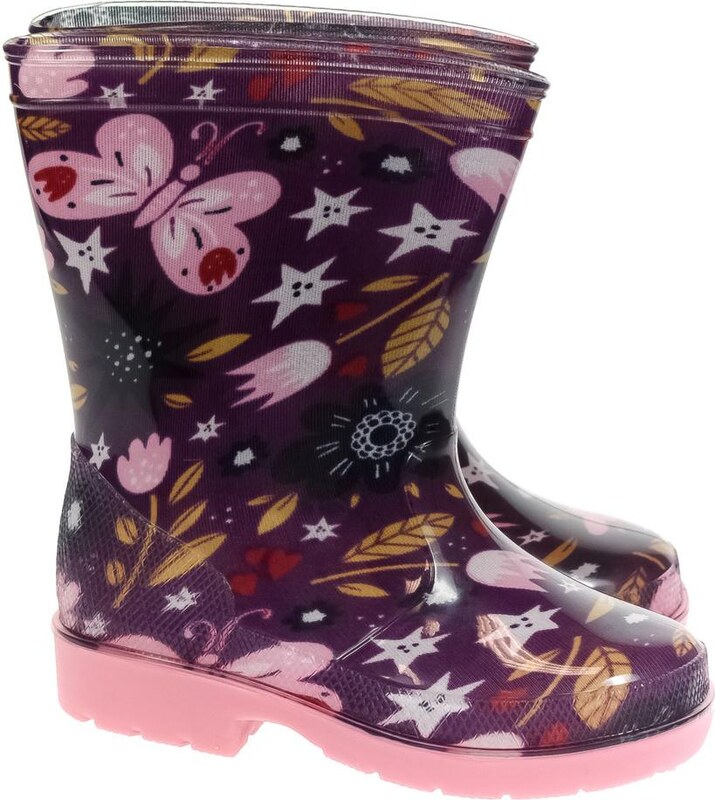 JOHN-C Detské fialové gumáky FLY 20-27