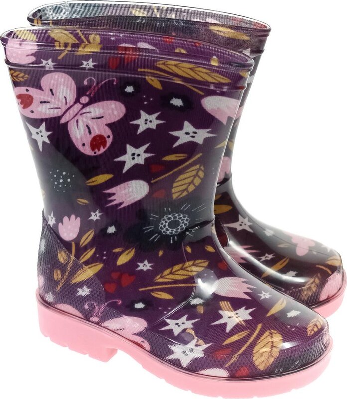 JOHN-C Detské fialové gumáky FLY 20-27