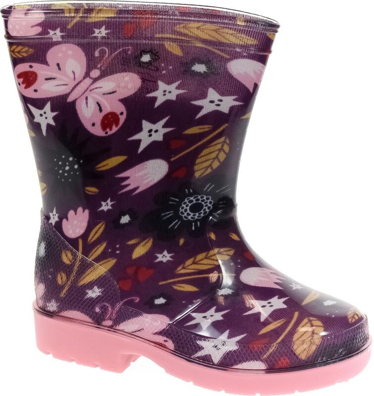 JOHN-C Detské fialové gumáky FLY 20-27