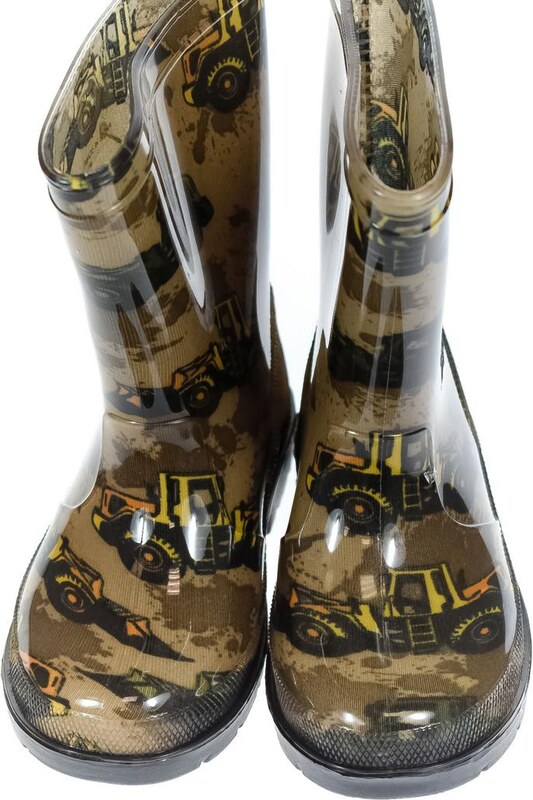 JOHN-C Detské hnedé gumáky TRUCKS