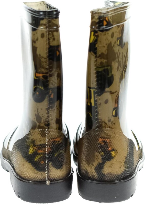 JOHN-C Detské hnedé gumáky TRUCKS