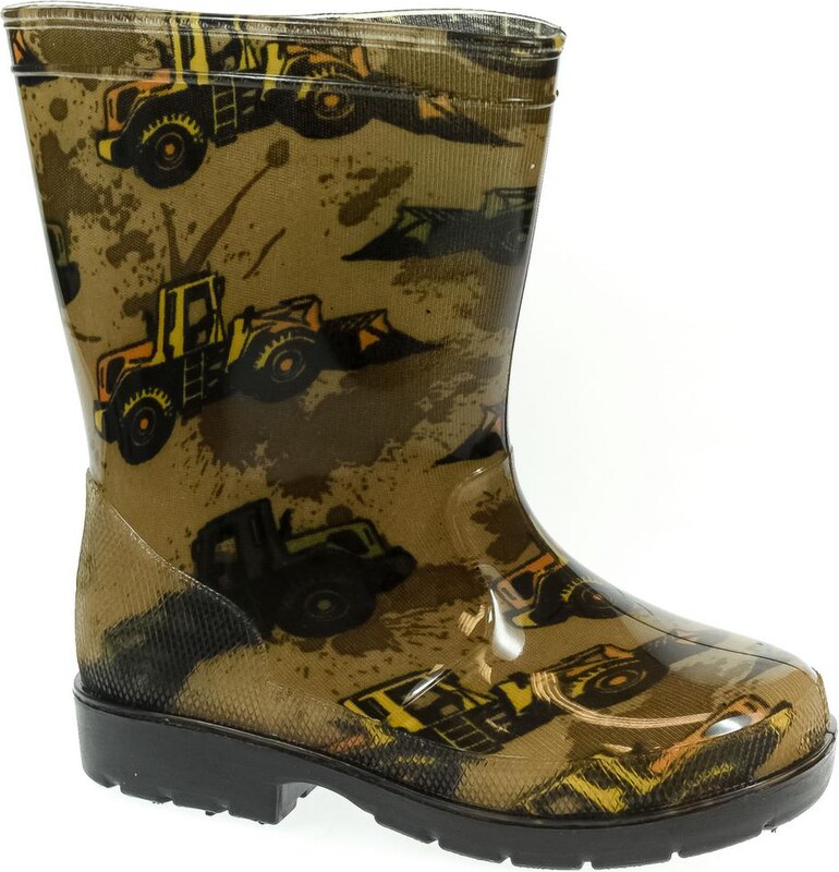 JOHN-C Detské hnedé gumáky TRUCKS