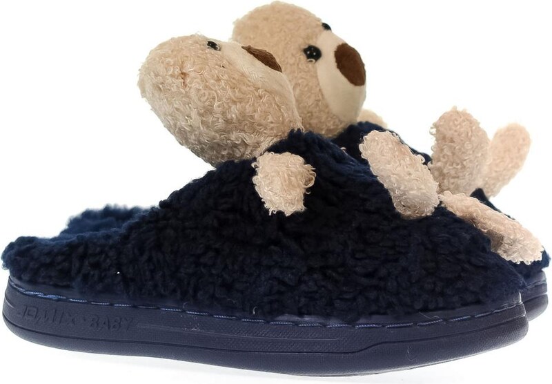 JOHN-C Detské tmavomodré papuče BRUM