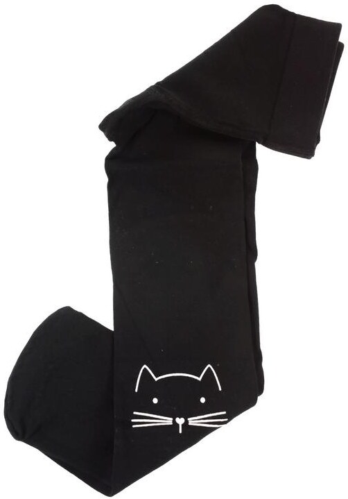 AURA.VIA Detské čierne pančuchy KITY