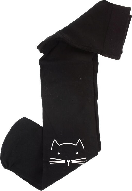 AURA.VIA Detské čierne pančuchy KITY