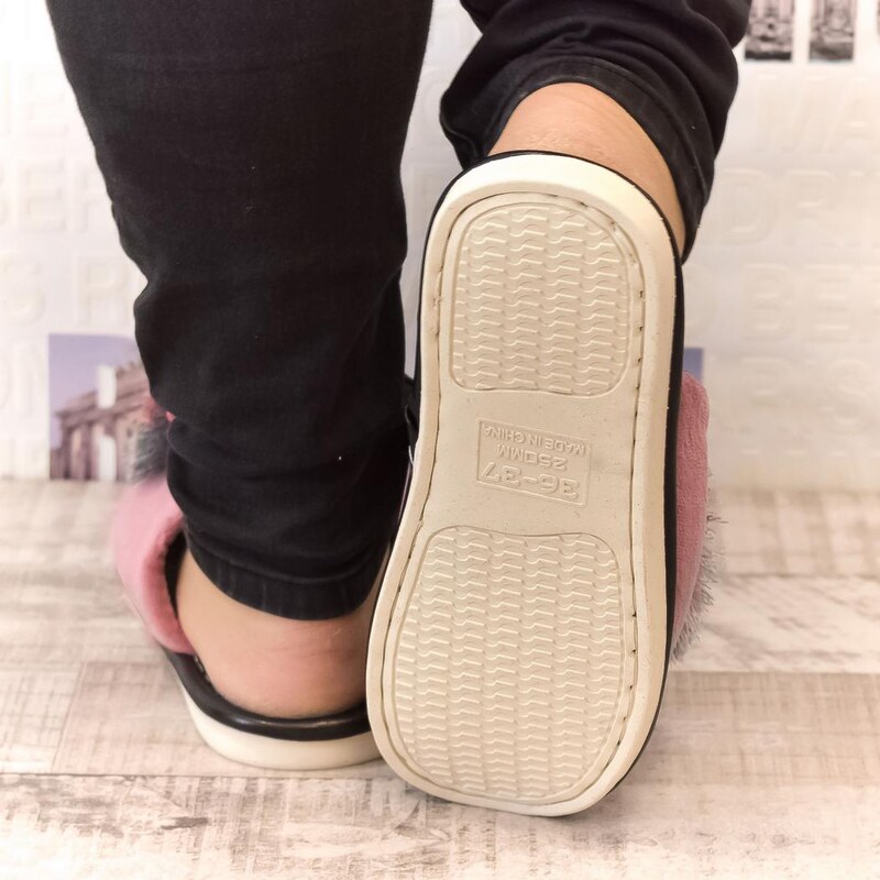 JOHN-C Dámske tmavoružové papuče LADY