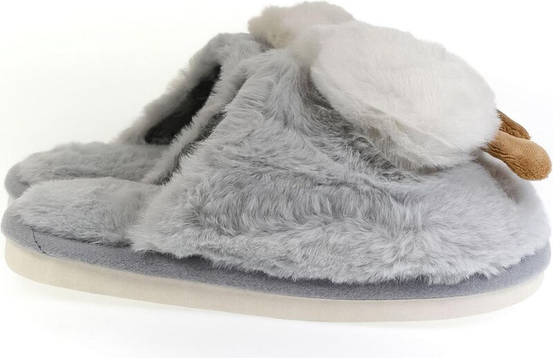 JOHN-C Detské sivé papuče OBLÁČIK