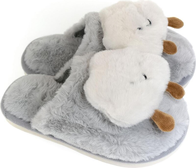 JOHN-C Detské sivé papuče OBLÁČIK