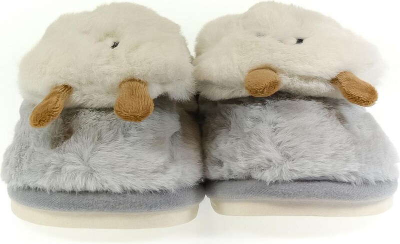 JOHN-C Detské sivé papuče OBLÁČIK