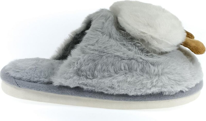 JOHN-C Detské sivé papuče OBLÁČIK