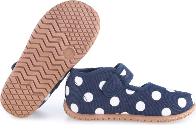 Domáca obuv EMEL 103-3 Modrá s bodkami