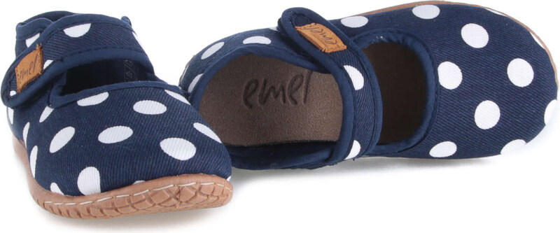 Domáca obuv EMEL 103-3 Modrá s bodkami