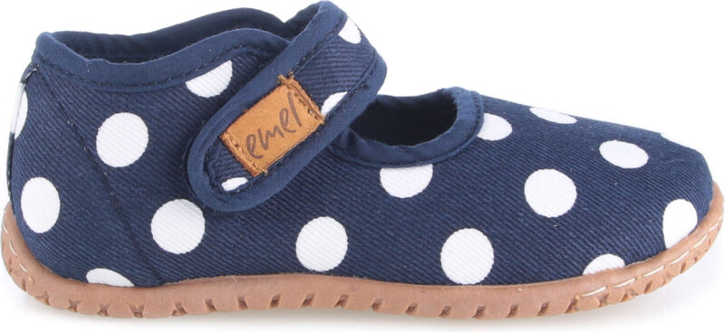 Domáca obuv EMEL 103-3 Modrá s bodkami