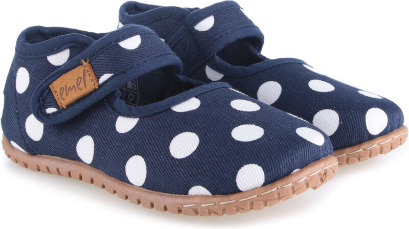 Domáca obuv EMEL 103-3 Modrá s bodkami
