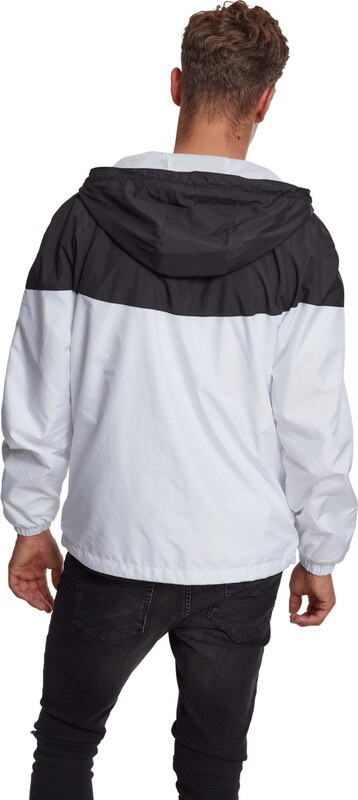 Urban Classics Prechodná bunda čierna / biela