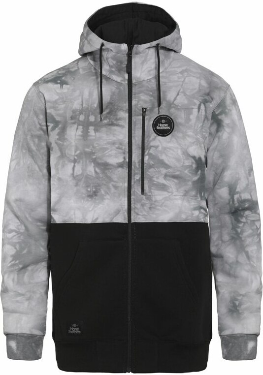 Mikina Horsefeathers Zach II white tie die