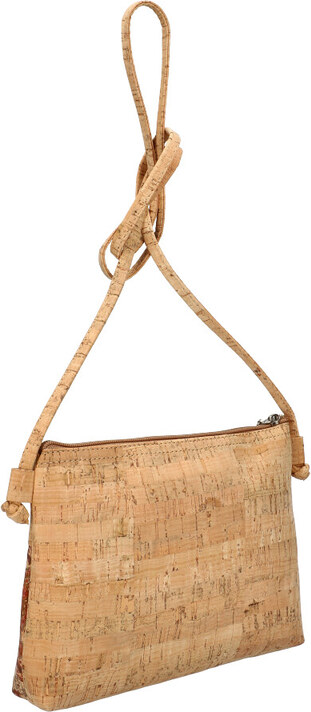 Made in Portugal Korková ľahká crossbody dámska kabelka MSR17 hnedá