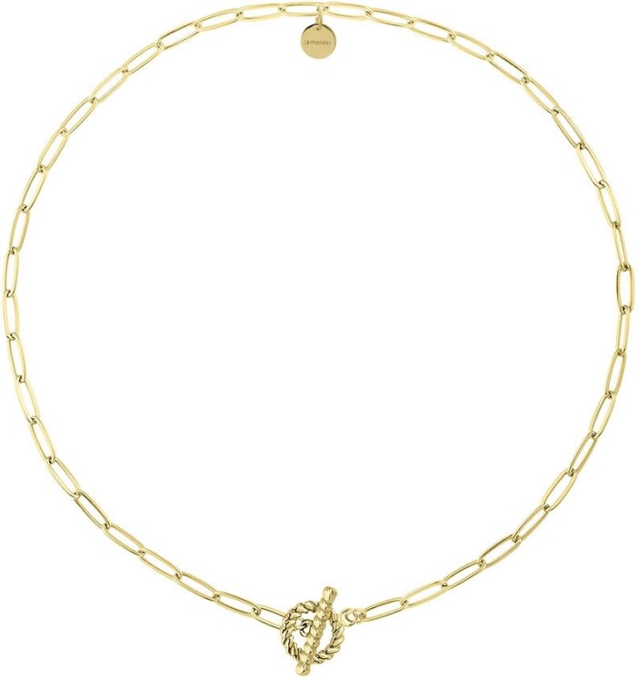 Manoki Ocelový náhrdelník Simona Gold, chirurgická ocel, choker