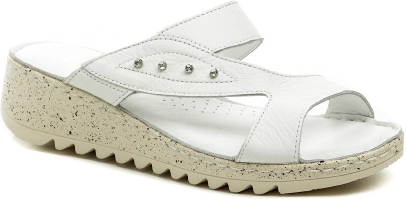 Wild 016935B biele dámske nazúvaky na kline