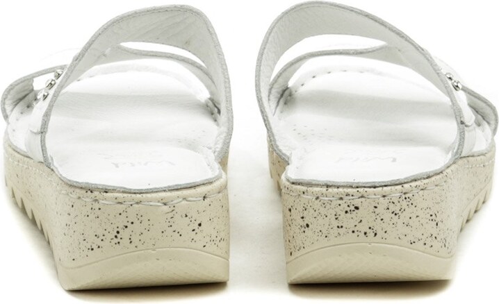 Wild 016935B biele dámske nazúvaky na kline