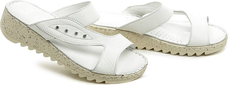 Wild 016935B biele dámske nazúvaky na kline