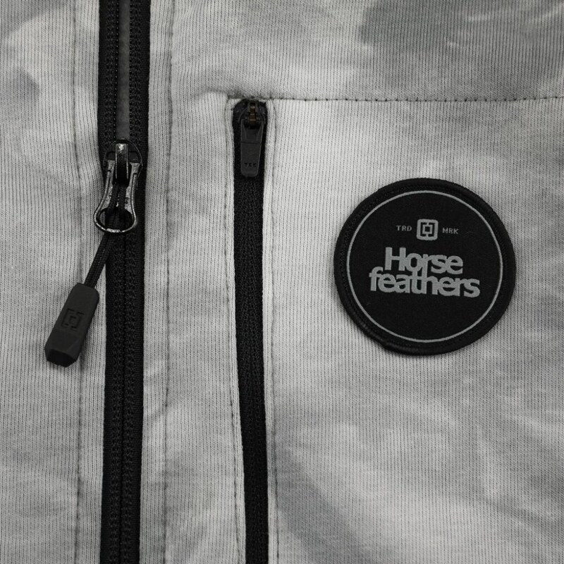 Mikina Horsefeathers Zach II white tie die