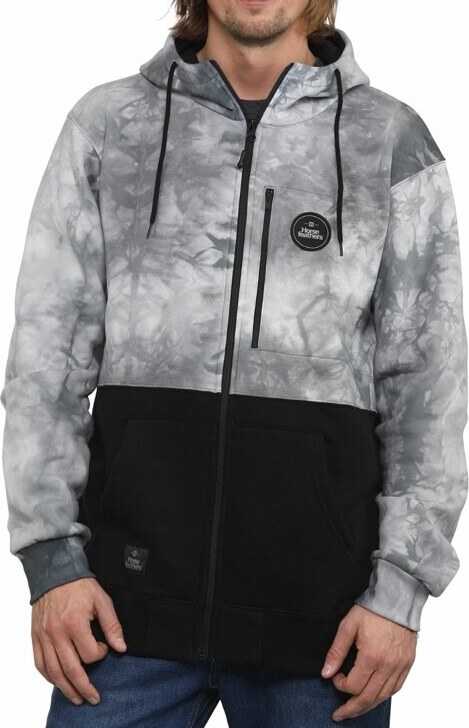 Mikina Horsefeathers Zach II white tie die