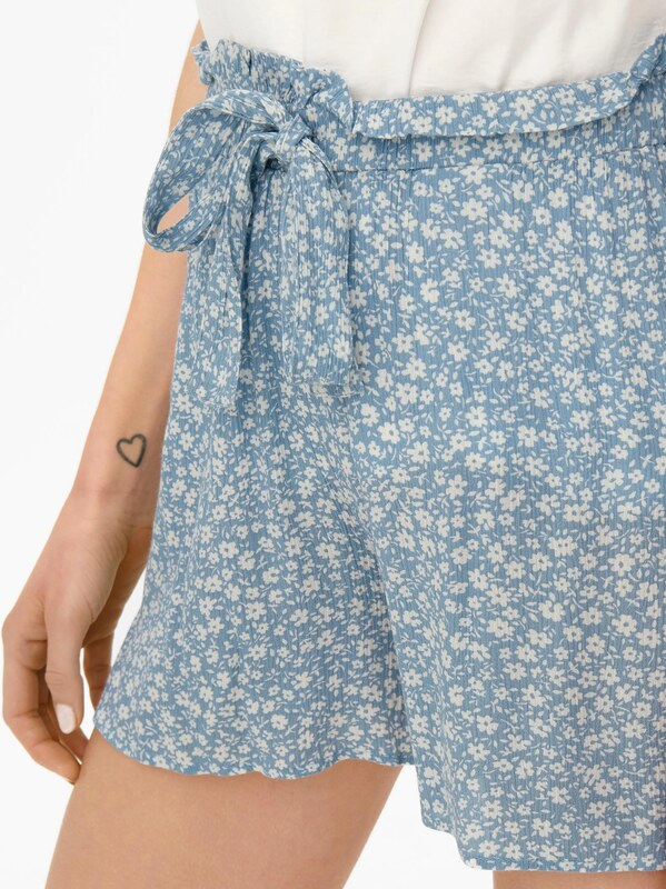 ONLY Nohavice 'ONLRomina' dymovo modrá / biela