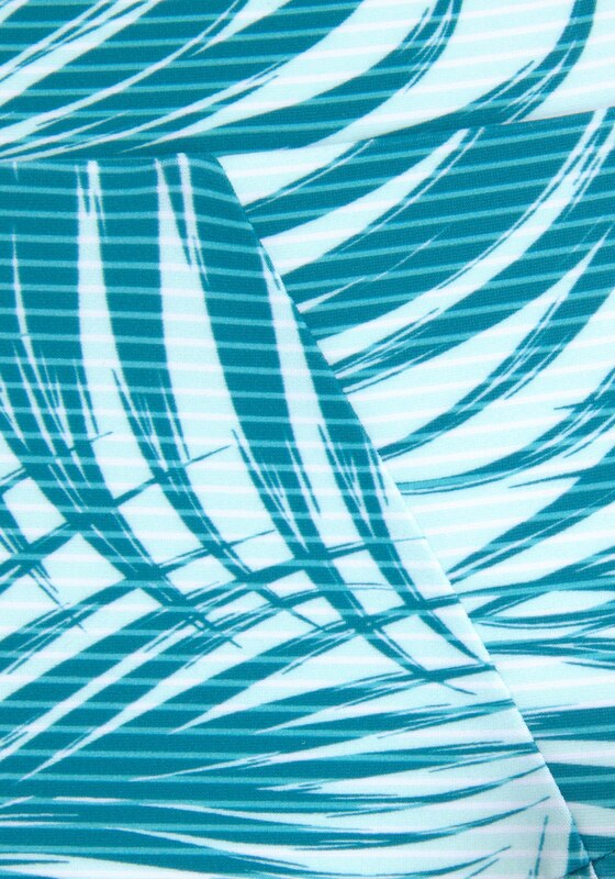 LASCANA ACTIVE Bikinové nohavičky petrolejová / biela