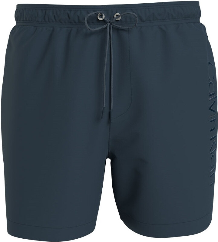 Pánske kúpacie kraťasy - KM00718 PRC - tm.šedá - Calvin Klein