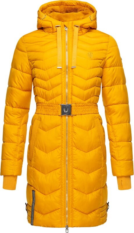 NAVAHOO Zimný kabát 'Alpenveilchen' zlatá žltá