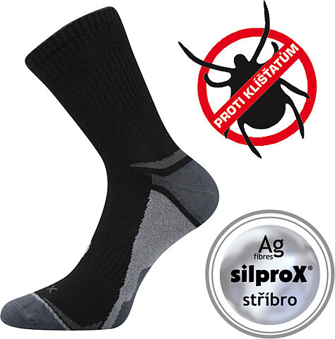 OPTIFAN 03 ponožky proti kliešťom VoXX Čierna 35-38 1 pár