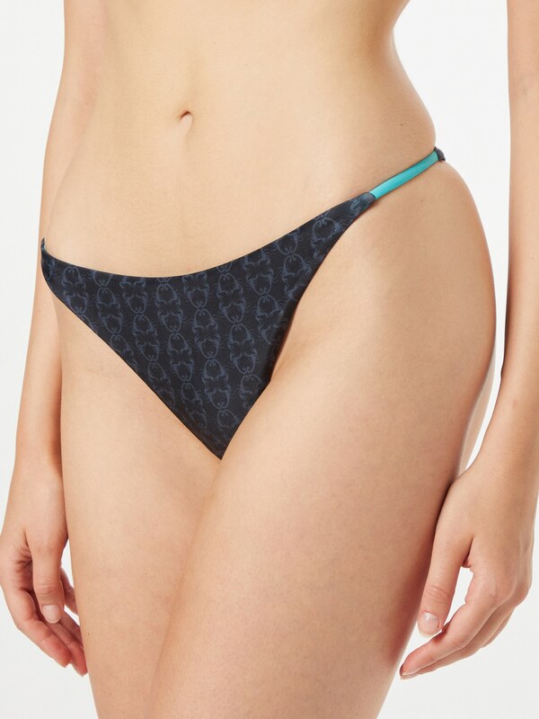 VIERVIER Bikinové nohavičky 'Joyce' modrá / tyrkysová / čierna