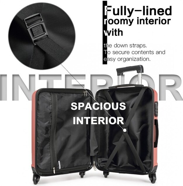 Kufor - na cesty, pevný, unisex KONO, stredný telový