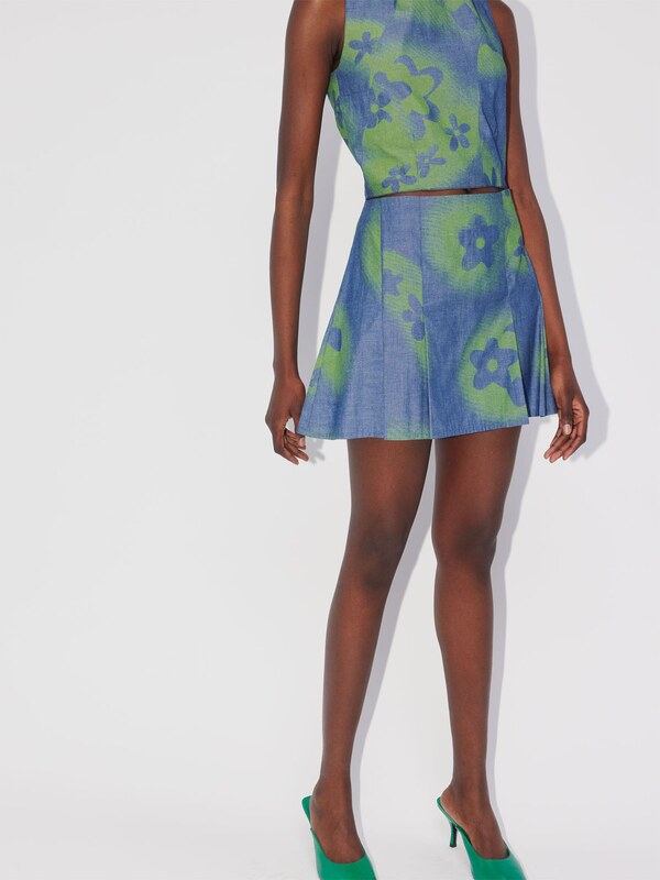 ABOUT YOU REBIRTH STUDIOS Sukňa 'Eri' modrá / zelená