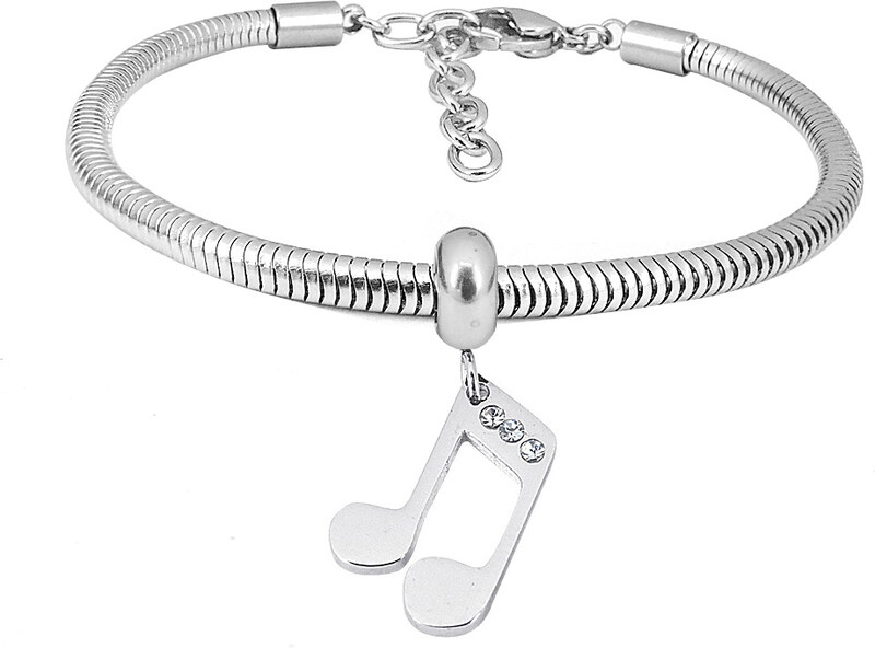 Linda's Jewelry Prívesok na náramok Veselá Nota chirurgická oceľ IP076