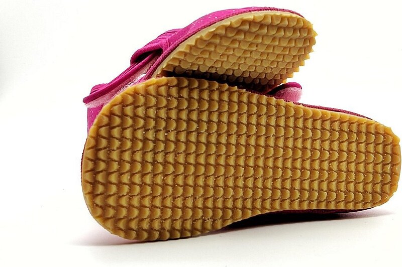 Barefoot papučky BEDA PINK SHINE Ružová BF 060010/W/02 (ZÚŽENÉ)