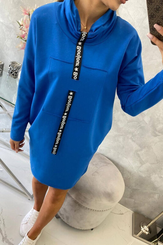 K-Fashion Nevädzové šaty s kravatou