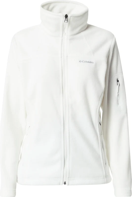 COLUMBIA Funkčná flisová bunda 'Fast Trek II' svetlosivá / biela