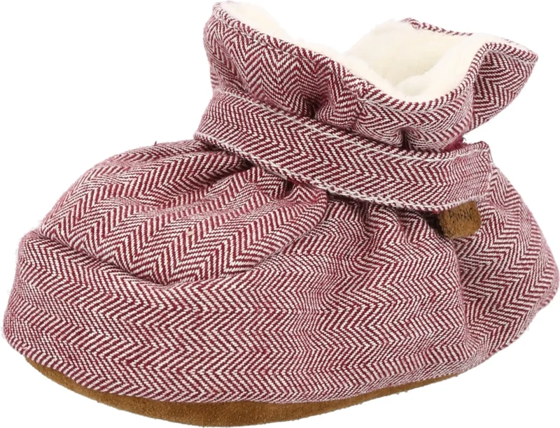 EN FANT Papuče vínovo červená / biela