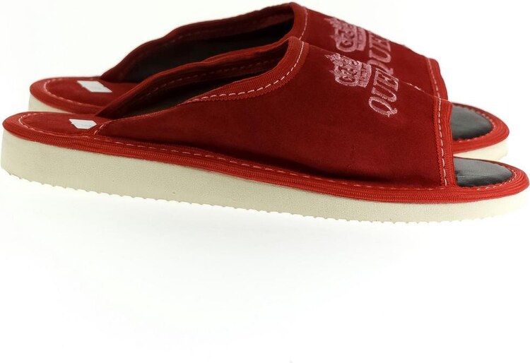JOHN-C Luxusné dámske červené papuče QUEEN of the HOUSE