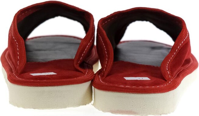 JOHN-C Luxusné dámske červené papuče QUEEN of the HOUSE