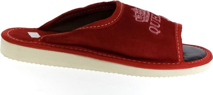 JOHN-C Luxusné dámske červené papuče QUEEN of the HOUSE