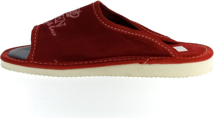 JOHN-C Luxusné dámske červené papuče QUEEN of the HOUSE