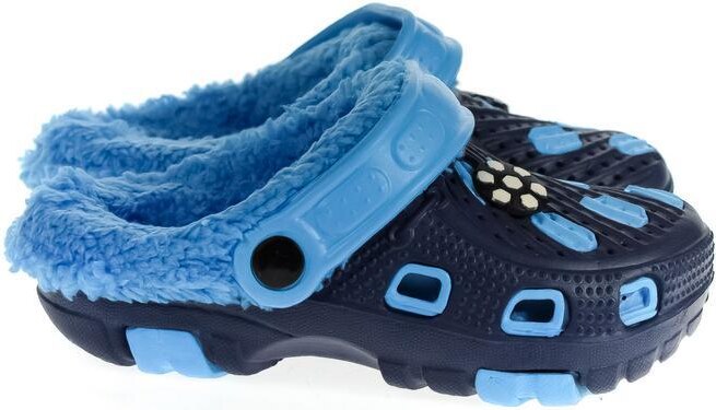 JOHN-C Detské modré zateplené crocsy SANDY 30-35