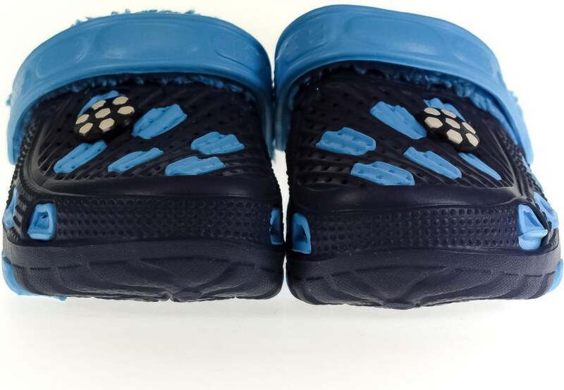 JOHN-C Detské modré zateplené crocsy SANDY 30-35